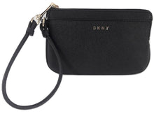 DKNY Small Bryant Zip Wristlet  Black