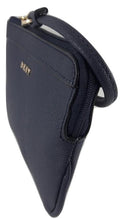 DKNY Small Bryant Zip Wristlet Navy