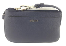 DKNY Small Bryant Zip Wristlet Navy