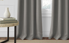 Elrene Home Fashions Essex Window Panel Gray-Single Panel Only