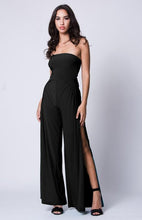 Strapless Double Slit Jumpsuit