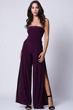 Strapless Double Slit Jumpsuit