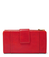 Fossil Ellis Leather Clutch Crimson