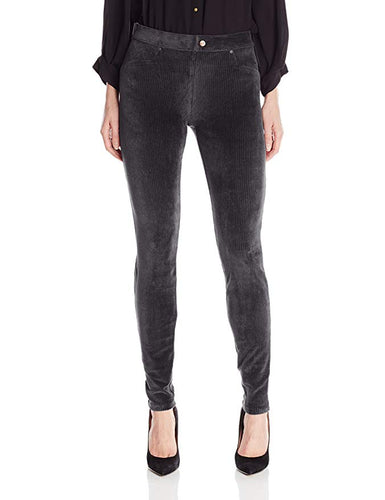 Hue Women's Medium Wale Cord Leggings Black