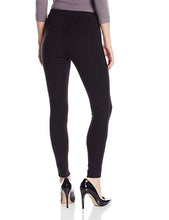 Hue Women's Ponte Leggings with Leatherette Piping