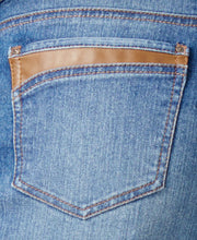 Style & Co Petite Curvy-Fit Faux-Leather- Degraw Jeans 10P