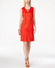 Inc International Concepts Lace-Up Moleskin Dress Size Medium