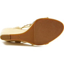 Inc International Concepts Windye Wedge Sandals Light Honey 8.5M