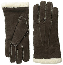 Isotoner Women's Sherpasoft Pigsplit Glove with Moccasin Stitch