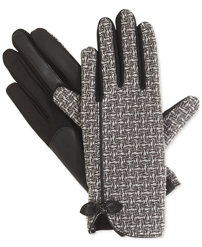 Isotoner Signature Stretch Basket Weave Tech Touch Gloves XL
