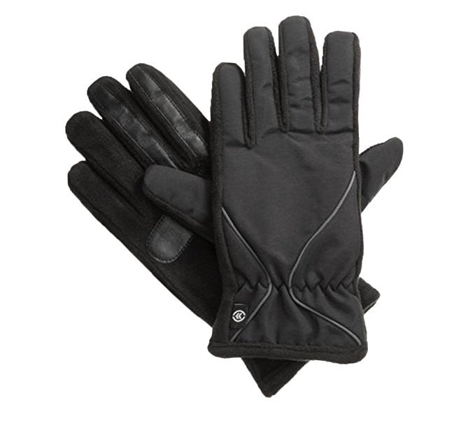 Isotoner Signature Women's SmarTouch Nylon Sport Gloves w/ Fleece Palm M/L