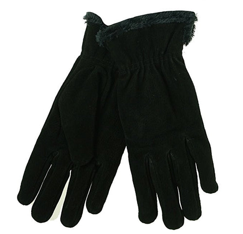 Isotoner Casual Microluxe Lining Gloves Black XL
