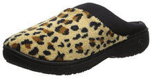 Isotoner Women’s Classic Microterry Hoodback Slippers Cheetah