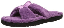 Isotoner Women's Microterry Satin X-Slide Slipper SM (6.5-7)