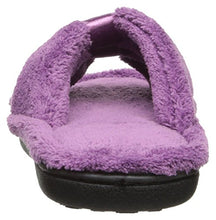Isotoner Women's Microterry Satin X-Slide Slipper SM (6.5-7)
