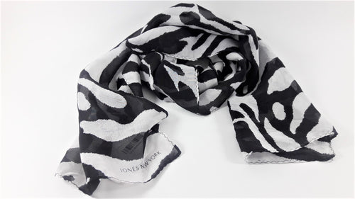 Jones New York Women's Printed Silk Scarf Desert Sand