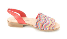 Karen Scott Jonnah Open Toe Canvas Slingback Sandal Poppy Multi Size 8M