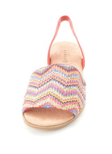 Karen Scott Jonnah Open Toe Canvas Slingback Sandal Poppy Multi Size 8M