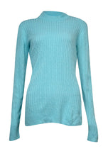 Karen Scott Women's Cable Knit Long Sleeves Mock Turtleneck Sweater Small