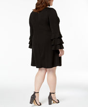 Love Squared Trendy Plus Size Tiered Bell Sleeve Dress 2X