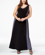 Love Squared Trendy Plus Size Contrast-Trim Maxi Dress 2X