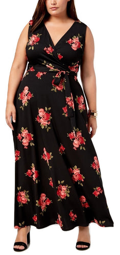 Love Squared Trendy Plus Size Faux-Wrap Maxi Dress