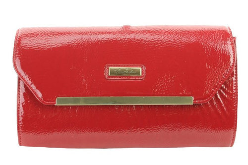 Marc Fisher Flap Clutch Red