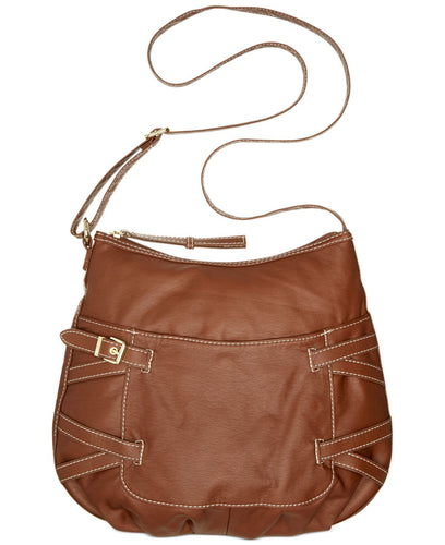 Marc Fisher Casual Double Cross Sling Bag Brown