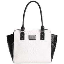 Marc Fisher Black/White Dress For Success Wing Tote