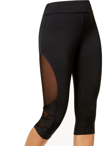Material Girl Juniors' Mesh-Panel Cropped Leggings XL