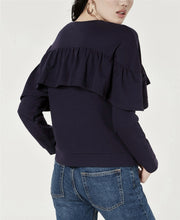 Material Girl Juniors' Ruffled Sweatshirt M
