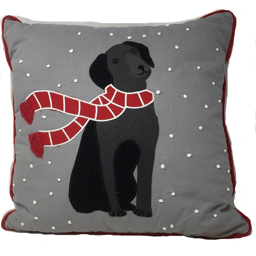 Martha Stewart Collection Animal Decorative Pillow Black Lab