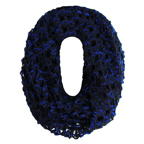 Steve Madden Loose Weave Infinity Scarf Cobalt