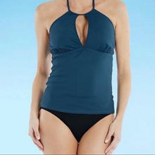 Mynah Keyhole Neck Tankini Swimsuit Top Ocean