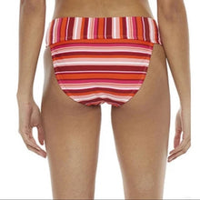 Mynah Soft Band High Waist Bikini Bottom Red Multi
