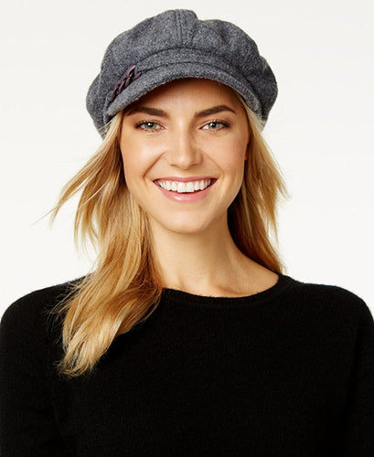 Nine West Boucle Newsboy Cap Heather Grey