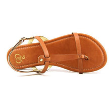 143 Girl Radko Flat Thong Sandals Cognac Size 9.5M