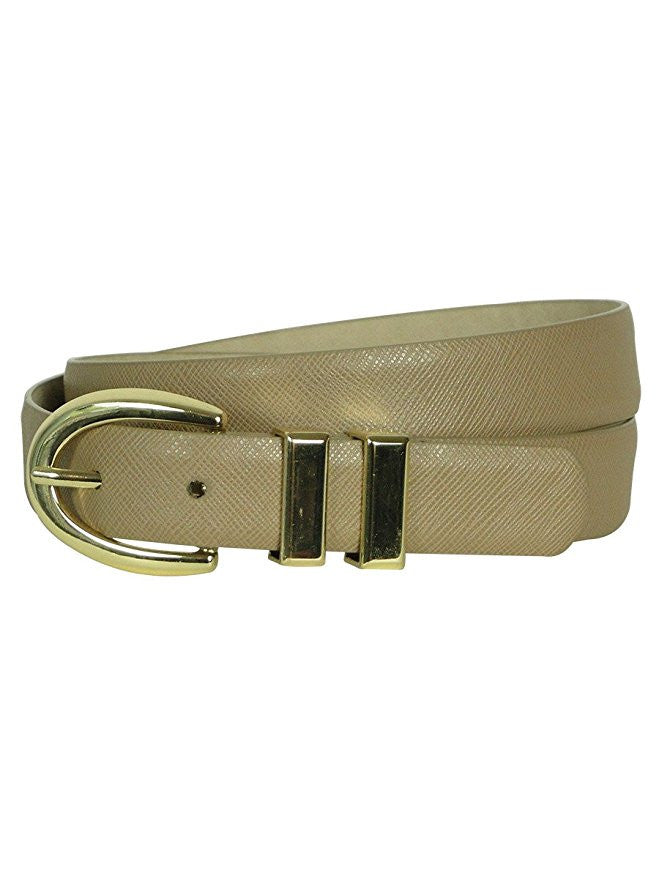 Style & Co. Women's Solid Color Textured Lining Belt Small
