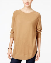 Style & Co Petite Boat-Neck Sweater Salty Nut