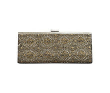 Style&co. Carolyn Bronze Metallic Lace Embroidery Clutch