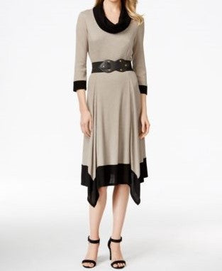 Style & Co. Handkerchief-Hem Belted Sweater Dress Size X-Small