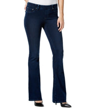 Style & Co. Knit Denim Pull-On Flared-Leg Jeans Rinse Wash Size M