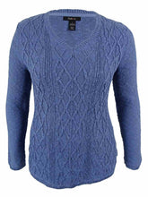 Style & Co. V-Neck Long Sleeve Cable-Knit Sweater Size XXLarge