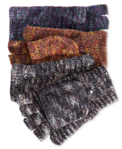 Steve Madden Womens Marled Magic Touch Gloves War Brown