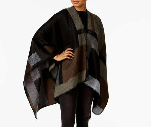 Steve Madden Mondrian Colorblocked Cape