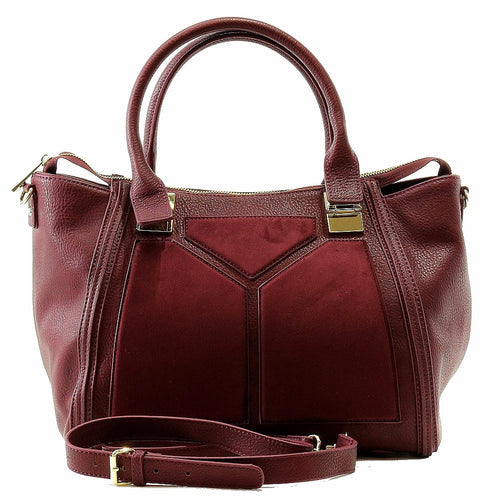 Steve Madden Bessiee Shoulder Satchel Burgundy