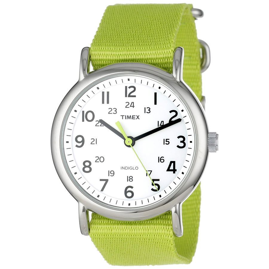 Timex Weekender Green Nylon Unisex Watch T2P145