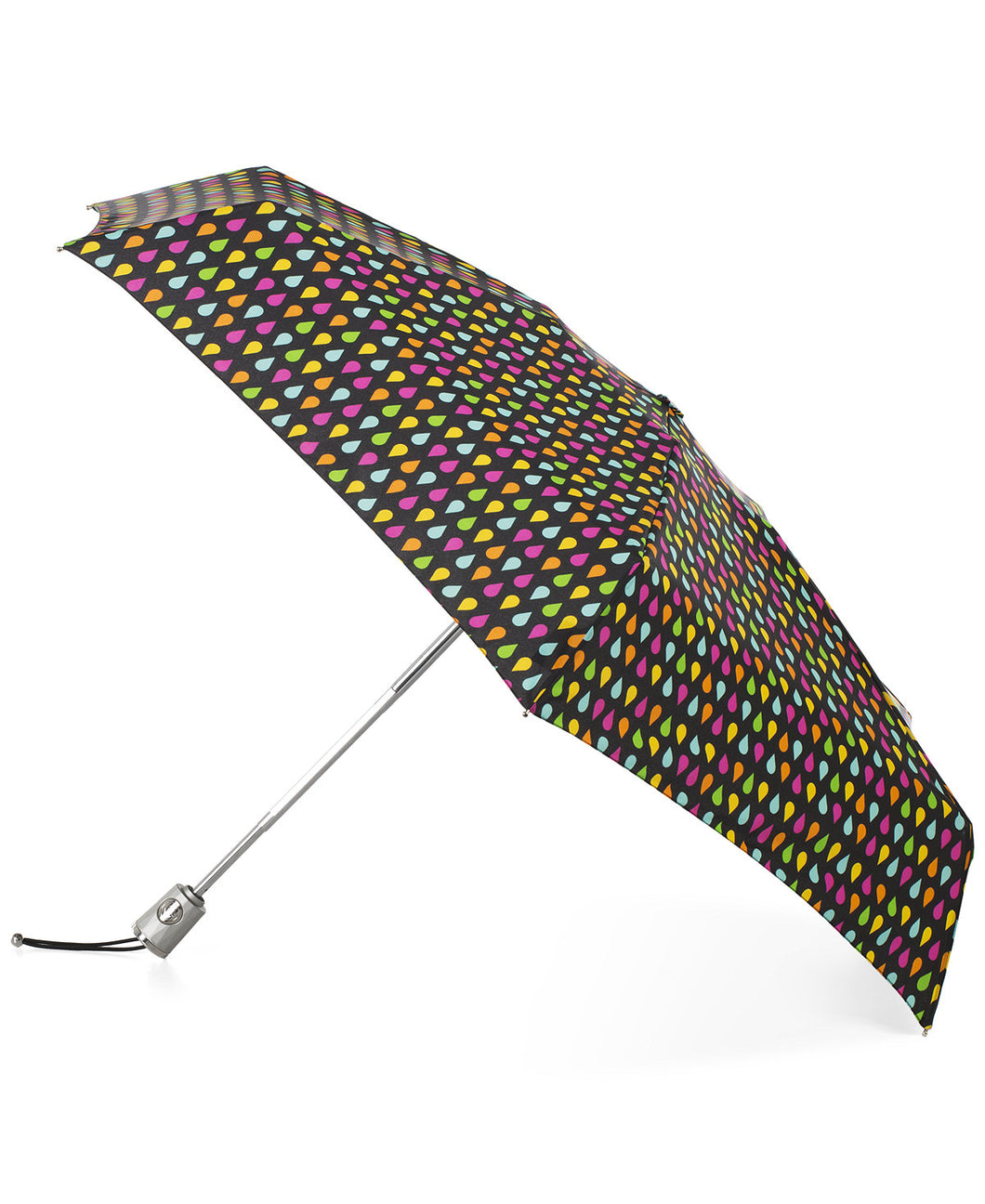 Totes SunGuard Auto Open Close Compact Umbrella with NeverWet