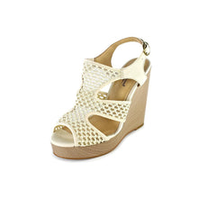 Lucky Brand Remyy Wedge Sandal Natural Combo Size 10M