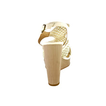 Lucky Brand Remyy Wedge Sandal Natural Combo Size 10M